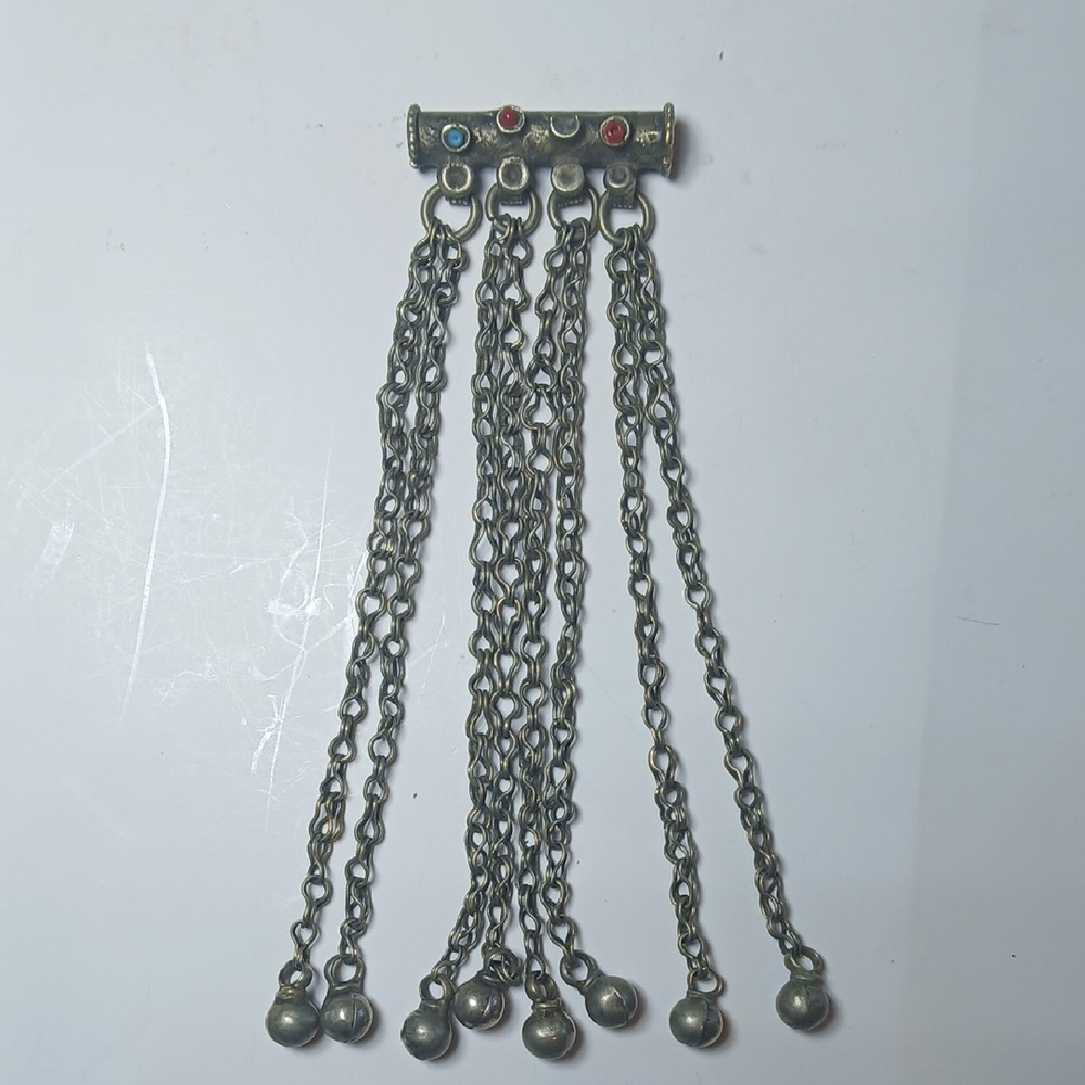 🔔 Handmade Silver Tribal Kuchi Bellydance Bells Amulet Vintage Boho Jewelry Art